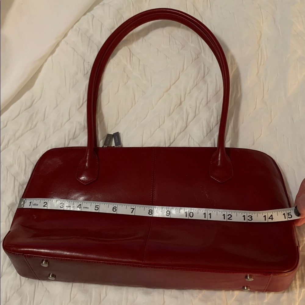 HOBO International red small shoulder bag Y2K leather classic - Picture 12 of 15